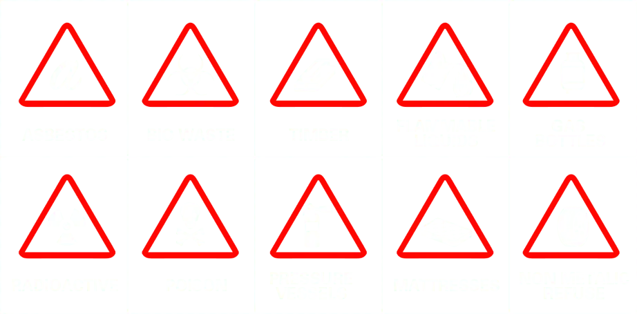 materials that cannot be picked up