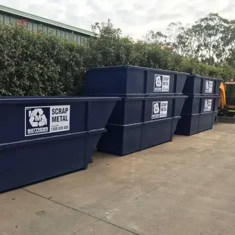 scrap metal bins